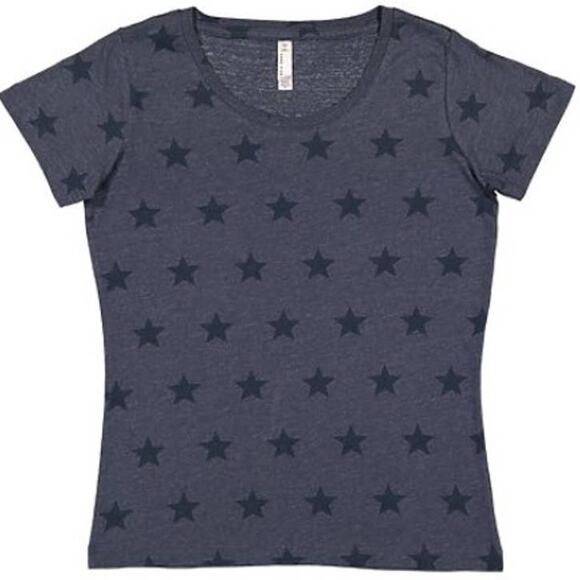 Code Five Tee Shirt Bundle of Four (4) Star Print and Hot Pink Ladies Size Small - Picture 4 of 12